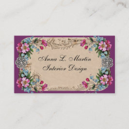 Tarjeta De Visita Vintage Elegant French Country Business Cards