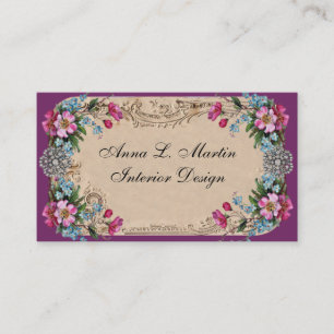 Tarjeta De Visita Vintage Elegant French Country Business Cards