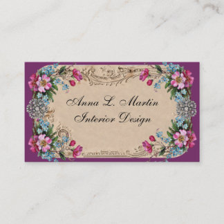 Tarjeta De Visita Vintage Elegant French Country Business Cards