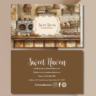 Tarjeta De Visita Vintage Elegery Bakery