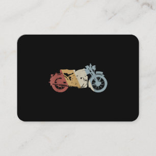 Tarjeta De Visita Vintage estilo retro de motocicleta