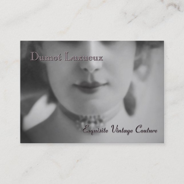 Tarjeta De Visita Vintage exquisito (Anverso)