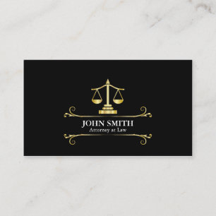 Tarjeta De Visita Vintage Faux Gold Libra Fiscal