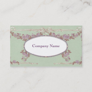 Tarjeta De Visita Vintage floral