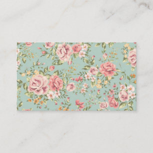 Tarjeta De Visita Vintage floral