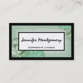 Tarjeta De Visita Vintage Floral Professional Business Card