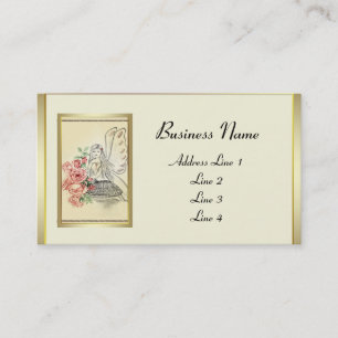 Tarjeta De Visita Vintage Flower Fairy