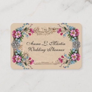Tarjeta De Visita Vintage French Country Garden