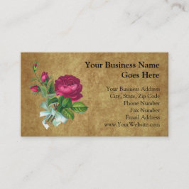 Tarjeta De Visita Vintage Fuchsia Rosa