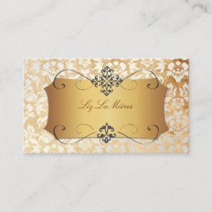 TARJETA DE VISITA VINTAGE HAUTE COUTOUR DAMASK