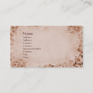Tarjeta De Visita Vintage Hibiscus