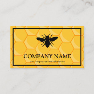 Tarjeta De Visita Vintage Honeycomb Bee BeeKeeper Honey Apairist