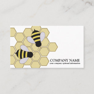 Tarjeta De Visita Vintage Honeycomb Bee BeeKeeper Honey Apairist Bus