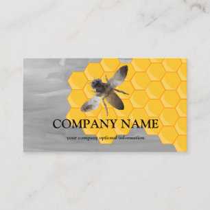 Tarjeta De Visita Vintage Honeycomb Bee BeeKeeper Honey Apairist Bus