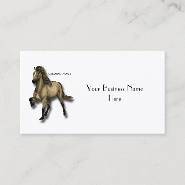 Tarjeta De Visita Vintage islandés (Anverso)