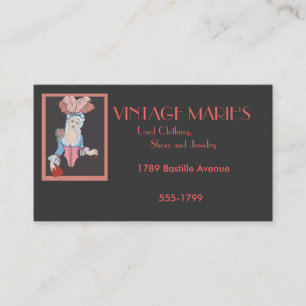 Tarjeta De Visita Vintage Marie