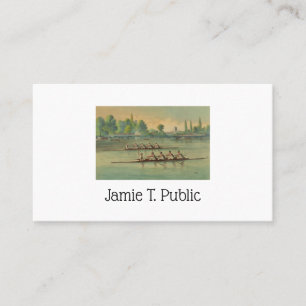 Tarjeta De Visita Vintage Rowers Race Race