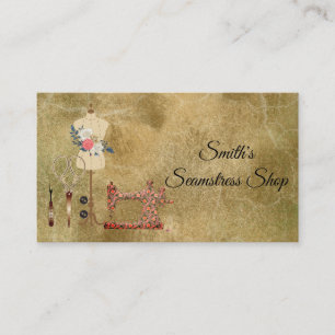Tarjeta De Visita Vintage Seamstress