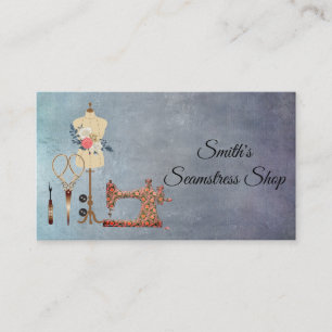 Tarjeta De Visita Vintage Seamstress