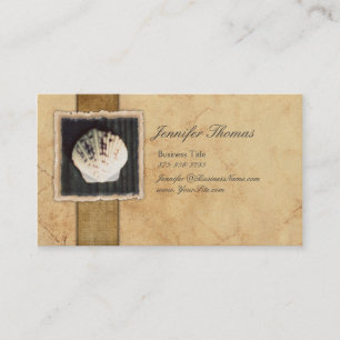 Tarjeta De Visita Vintage Seashell