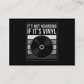 Tarjeta De Visita Vinyl Collector Music DJ Record Hombres Vinyl