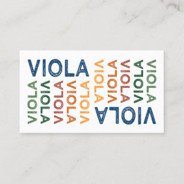 Tarjeta De Visita Viola Colorful