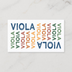 Tarjeta De Visita Viola Colorful