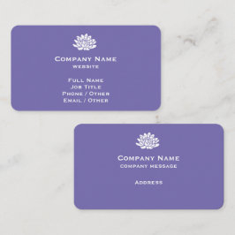 Tarjeta de visita Violet personalizable