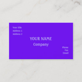 Tarjeta De Visita Violeta