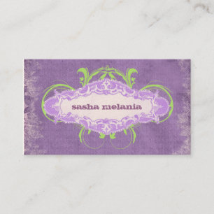 Tarjeta De Visita Violeta de la CROMATOGRAFÍA GASEOSA el   vivaz