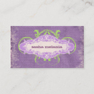 Tarjeta De Visita Violeta de la CROMATOGRAFÍA GASEOSA el | vivaz