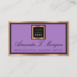 Tarjeta De Visita Violeta de producción de eventos de Boda de servic