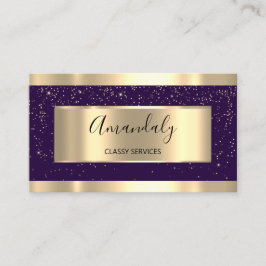 Tarjeta De Visita Violeta del planificador de eventos profesional Go