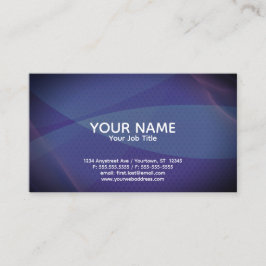 Tarjeta De Visita Violeta y Azul Abstracto Genérico Adaptable