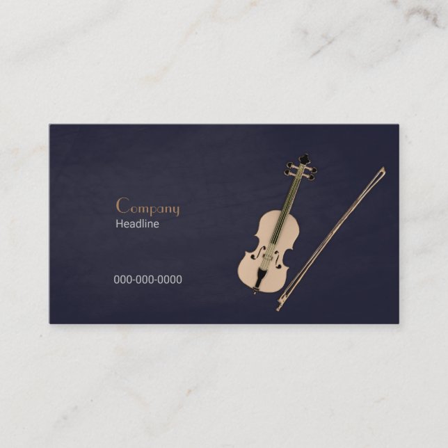 Tarjeta De Visita Violin (Anverso)