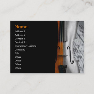 Tarjeta De Visita Violin Business Card