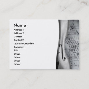 Tarjeta De Visita Violin Business Card