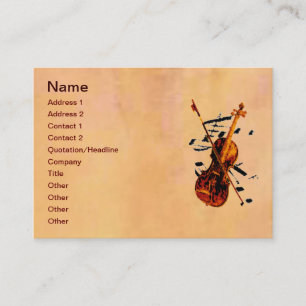 Tarjeta De Visita Violin Business Card