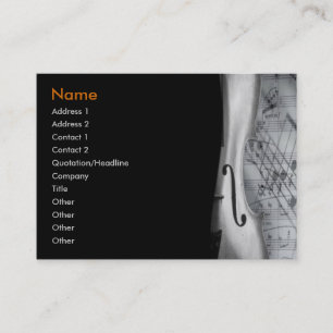 Tarjeta De Visita Violin Business Card