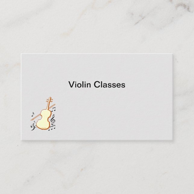 Tarjeta De Visita Violin Business Card (Anverso)