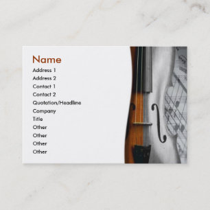 Tarjeta De Visita Violin Business Card