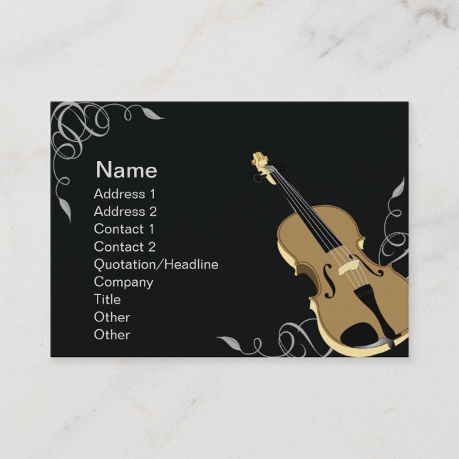 Tarjeta De Visita Violin - Chubby (Anverso)
