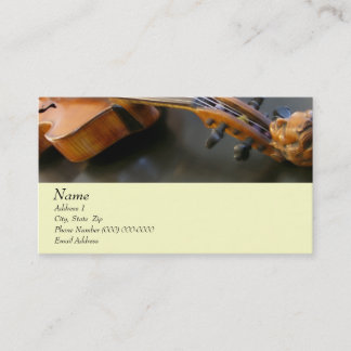 Tarjeta De Visita Violin Viola Business Card para el sitio del violí