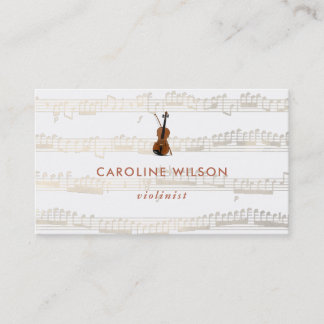 Tarjeta De Visita violinista