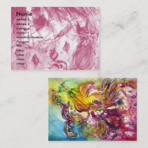 Tarjeta De Visita VIOLINISTA ARLECCHINA, violín, música, artista tea