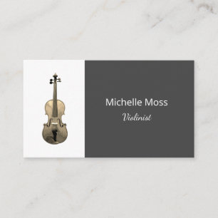 Tarjeta De Visita Violinista violinista de música clásica violinista