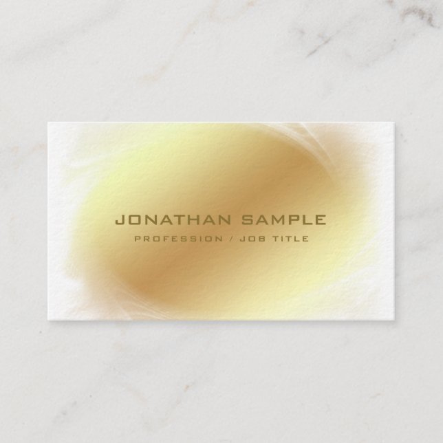 Tarjeta De Visita Vip Ceo Employer Businessman Stylish Elite Luxe (Anverso)