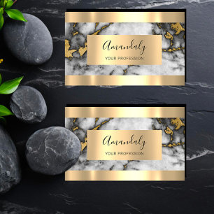 Tarjeta De Visita VIP de Marble de Inversión Financiera Profesional