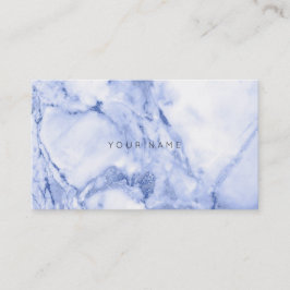 Tarjeta De Visita Vip de Mármol de la Marina Azul Gris Blanca