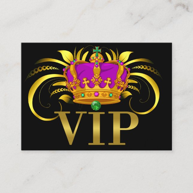 Tarjeta de visita VIP / Pase / Invitación (Anverso)